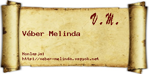 Véber Melinda névjegykártya