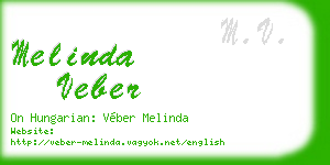 melinda veber business card